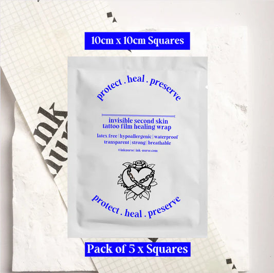 Ink Nurse Invisible Second Skin Tattoo Wrap Sheets  5 Pack