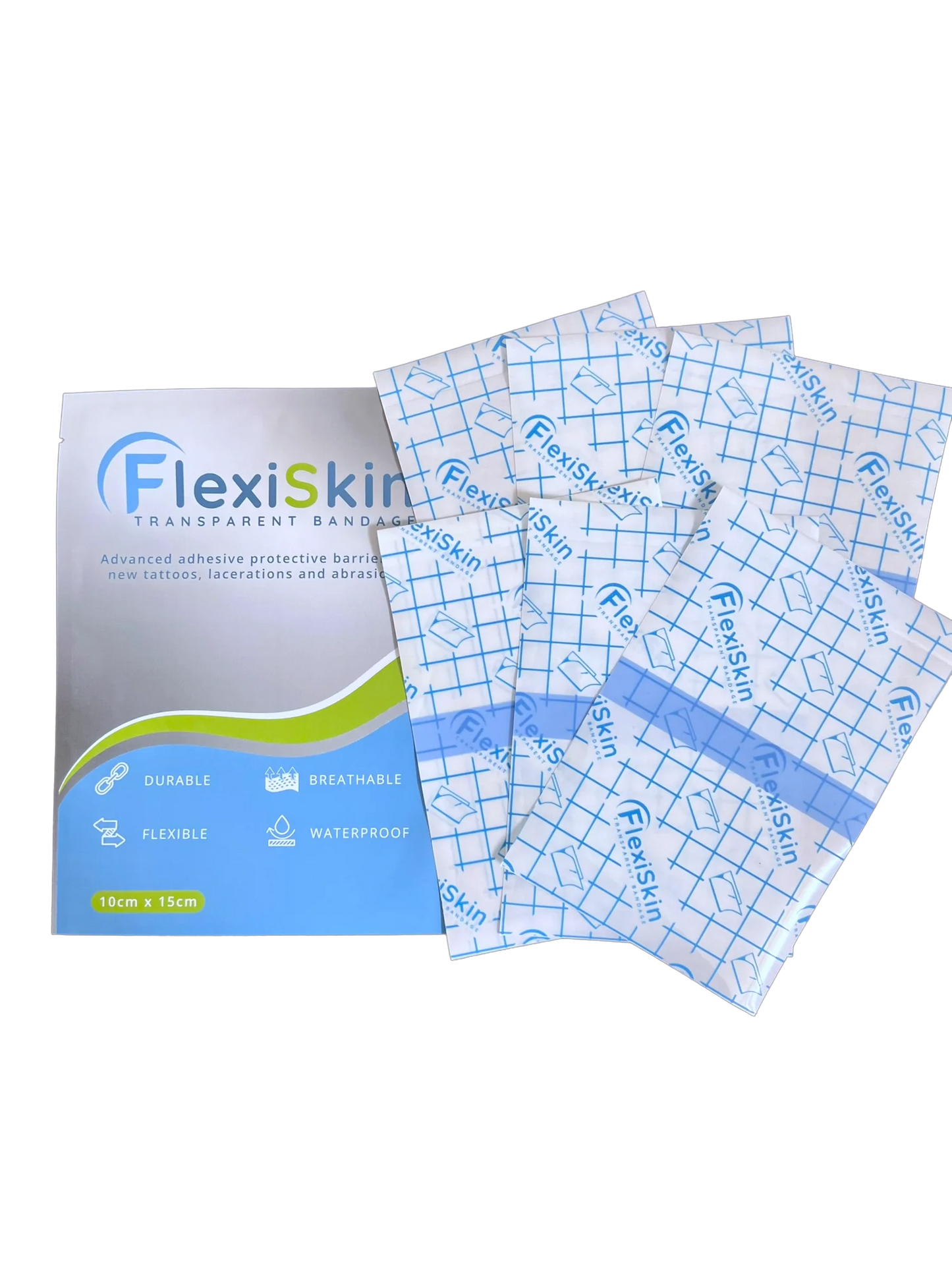 FlexiSkin 2ND Tattoo Bandage 6 peices of 10cm x 15cm