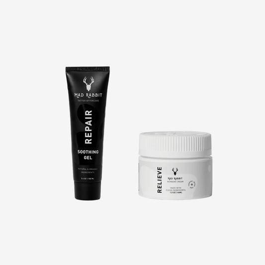 Mad Rabbit New Tattoo Set- Numbing Cream & Soothing Gel